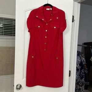 Chico’s Zenergy red dress